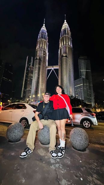 Petronas Twin Towers in Kuala Lumpur at night