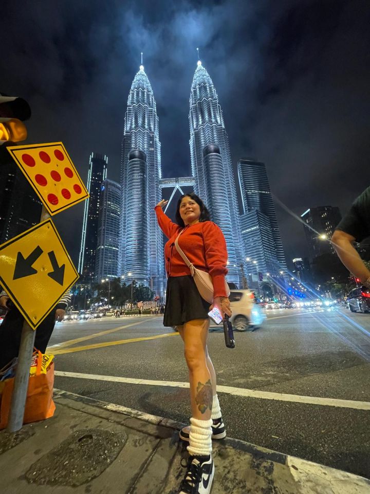 Kuala Lumpur skyline with Petronas Twin Towers at night